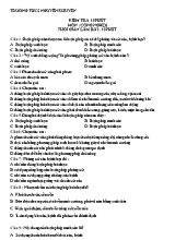 Đề kiểm tra 15 phút môn Công nghệ 6 (Có đáp án)